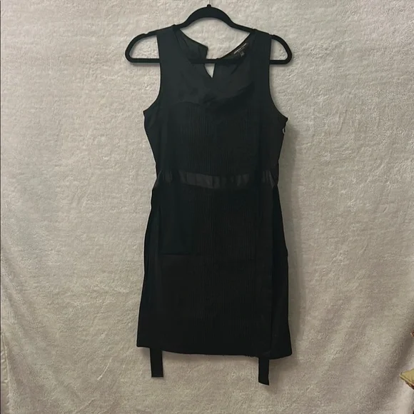 Adrienne Vittadini Black Sleeveless Sheath Midi Dress Adrienne Vittadini Black Sleeveless Sheath Midi Dress